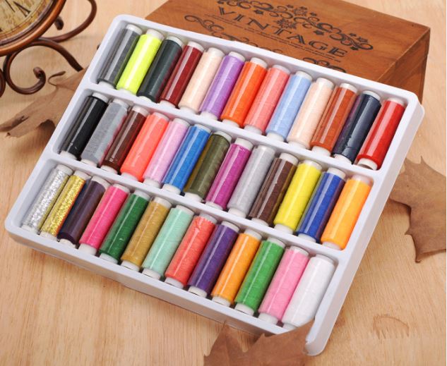 39 colors/lot   Polyester Sewing Thread 150 meters/co..